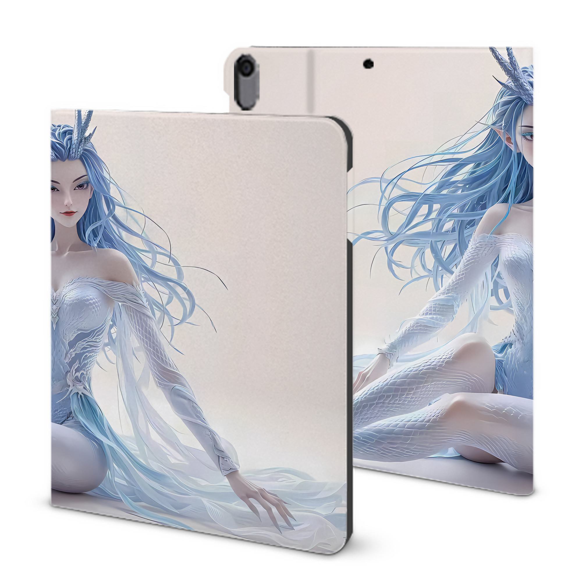 （画像用） Ne Zha 2 ナタ 魔童の大暴れ IPad ケース ブック型 PUレザー TPU 耐衝撃 軽量 薄型 ペン収納なし 全面保護 IPad 各モデル対応